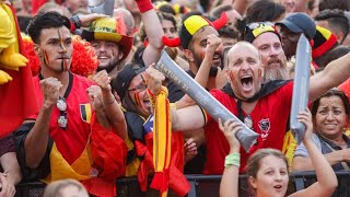 Brésil - Belgique : Explosion du joie des supporters des Diables rouges