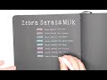 zebra sarasa milk gel pens review swatches