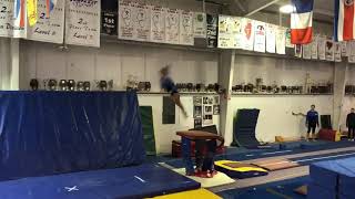 Torie Stotz mock meet 2017 Yurchenko full vault