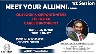 Meet The Alumni - First Session - RECNITKA Initiative