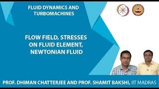 Flow field, Stresses on fluid element, Newtonian fluid