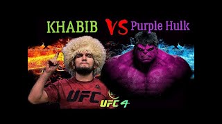Khabib Nurmagomedov vs. Purple Hulk - EA SPORTS UFC 4 - CPU VS CPU