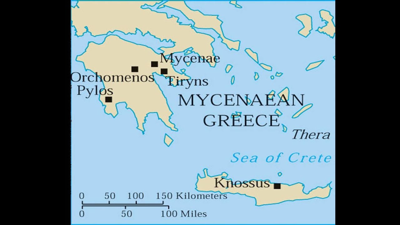 Mycenaean Civilization Map