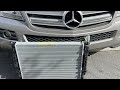 How to replace RADIATOR for Mercedes-Benz GL320 CDI (Turbo Diesel) no Bumper removal.