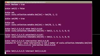 Sets (using Scala)