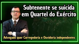 TRAGÉDIA EM QUARTEL - Subtenente comete suicídio na sala do CMT: o que está acontecendo?