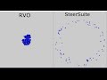 SteerSuite RVO2 comparison