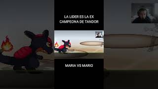 MARÍA VS MARIO #shorts #pokemon #pokemonuranium #lider #gimnasio #medalla #fakemon #maria #mario