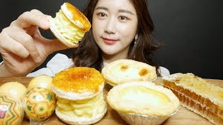 SUB)ASMR 우주젤리 뚱카롱 에그타르트 벌꿀집 먹방 Trolli jelly macaron Honeycomb ゼリー マカロン Real sound Mukbang