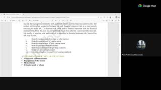 AAAF CHAPTER 7: AUDIT PLANNING