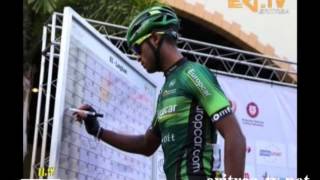 Eri-TV Sport Report about Natnael Berhane at the 66th Criterium de Dauphine - Stage 3