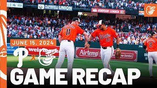 Phillies vs. Orioles Game Highlights (6/15/24) | MLB Highlights