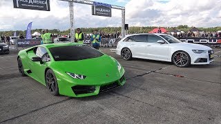 650HP Decat Audi RS6 Avant vs 580HP Lamborghini Huracan LP580-2