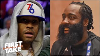 Reacting to James Harden comparing himself to Allen Iverson | First Take