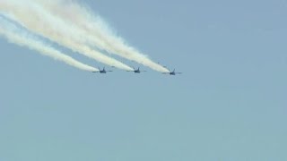 Blue Angels fly over Dallas and Fort Worth (KTVT / CNN)