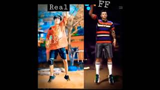 ff emote vs real vs ff#ff#freefire#ffshort#status#starlineraj#short#viral#vashuff
