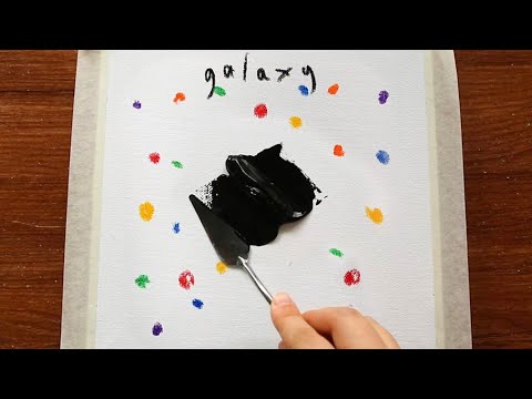 Easy & Simple Galaxy Big Bang Acrylic Painting On Canvas Step By Step ...