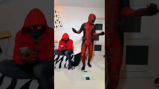 Spider-man poke fun at Deadpool😂#tiktok#viral #love#youtubeshorts#comedy#song#new#2022#shorts