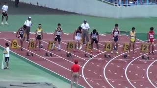 2016 茨城県中学総体陸上 男子100m決勝