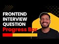 Build a ProgressBar in React JS | Frontend Interview Challenge | CodeWithKai