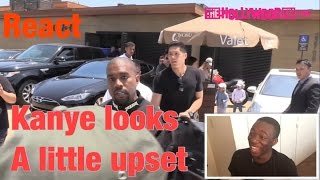 Kanye west goes off on paparazzi |react
