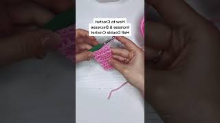 How to Increase and Decrease Half Double Crochet Left Handed