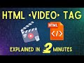 Learn Html video tag in less than 2 minutes