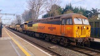 Colas 56049 'More Toots' Passing through Reading West Platform 1 with 6C99