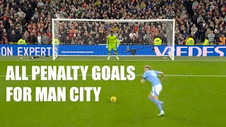 Erling Haaland - All Penalty Goals for Manchester City