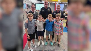 Glen Ellyn boys honored with saving man's life over summer