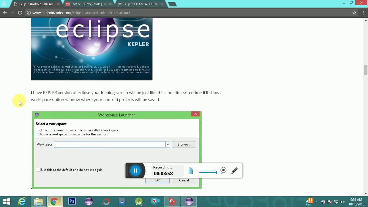 How To Download/Install Eclipse IDE With Android Development Tools ...