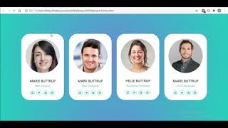 How to create responsive our team section using html css and bootstrap