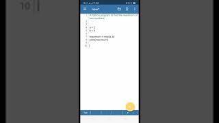 Python program to find the maximum of two numbers using max() #shorts