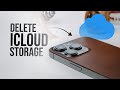 how to delete icloud storage on iphone