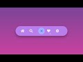 How to Make Animated Tab Bar Using HTML CSS JS | navigation tabs with background animation |