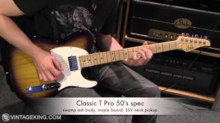 Suhr Classic Pro and Classic Antique Guitars, demo by Pete Thorn/Vintage King