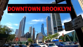 Walking NYC - Downtown Brooklyn ( Fulton St, Barclay's Center, Metro Tech)