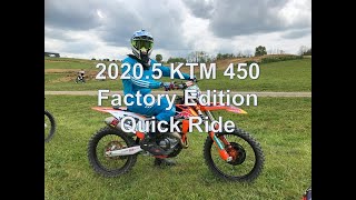 2020.5 KTM 450 SXF Factory Edition Quick Ride: Light, Fast, and Fun!