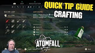 Renfail's Quick Tip Guide for Atomfall - Crafting for New Players