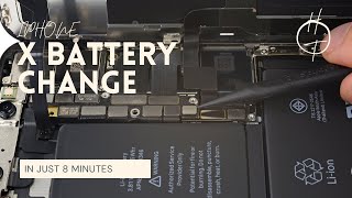 IPHONE X BATTERY REPLACEMENT IN JUST 8 MINUTES.