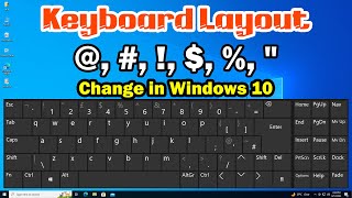 How to Change Keyboard Layout to Fix Problem of Typing Special Characters in Windows 10