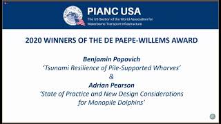 PIANC USA YPCom Presents the 2020 Winners of the De Paepe-Willems Award