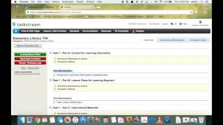 Using Taskstream: Evaluate edTPA