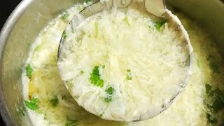 Egg Drop Soup with Cauliflower Recipe : ซุปไข่ใส่กะหล่ำดอก