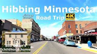 Hibbing Minnesota 🇺🇸 road trip. Bob Dylan's childhood home 4K