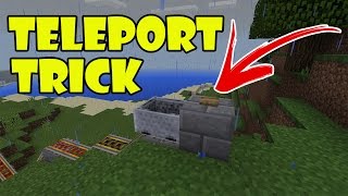 TELEPORT TRICK | Minecraft PE 0.17.0 | Works on Players | No Addons, No Command