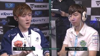 [SBENU SSL 2015] Classic vs Rogue RO.16 Group Classic Final Match set3 -EsportsTV, Starcraft 2