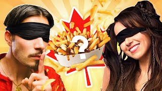 Blind Guess The Canadian Food Challenge! ft bbno$, Pokimane