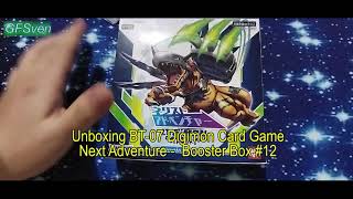 Unboxing Digimon Card game BT7 Next Adventure Booster Box #12 BT07 デジモンカードゲーム ネクストアドベンチャー