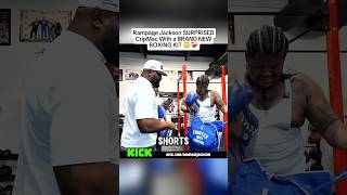 Rampage Jackson SURPRISED CripMac With a BRAND NEW BOXING KIT #rampagejackson #cripmac